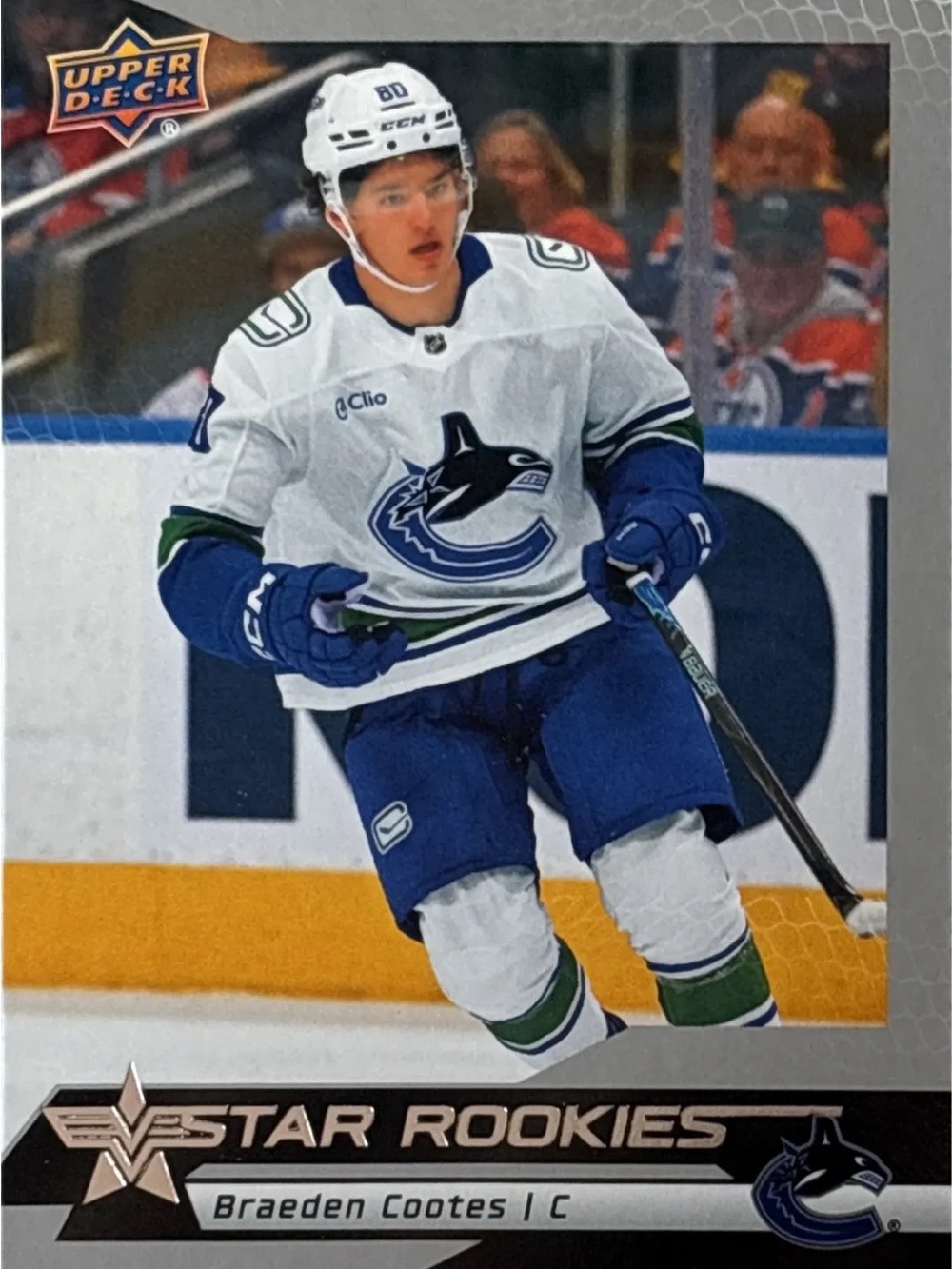 Upper Deck Star Rookies Braeden Cootes Hockey Card